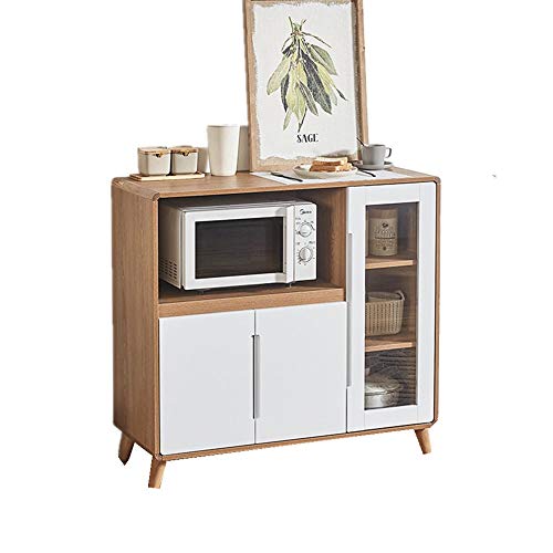 DYecHenG Credenza Buffet Home Kitchen Cabinet Governo di Immagazzinaggio for Sala da Pranzo della Cucina della Casa per Soggiorno Camera da Letto corridoio (Color : Natural, Size : 100x40x93.7cm)