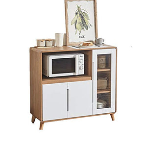 DYecHenG Credenza Buffet Home Kitchen Cabinet Governo di Immagazzinaggio for Sala da Pranzo della Cucina della Casa per Soggiorno Camera da Letto corridoio (Color : Natural, Size : 100x40x93.7cm)