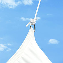 SONGMICS 4 x 6 m Tenda Parasole Vela Ombreggiante, Resistente all'Acqua Fino ad Almeno 1000 mm, Protettiva del Sole, Giardino Cortile Terrazza Campeggio, Poliestere Antistrappo, Beige GSH46IVV2