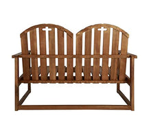 GOTOTOP - Panca da giardino in legno di acacia con finitura a olio, 110 x 63 x 79 cm, box giardino, terrazza