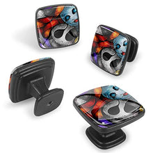 Felice Halloween 4 PCS Pomelli per Porta, Pomolo per Mobile, Pomelli per Mobili con Viti, Maniglia per Armadietto, Pomelli per Porta, Pomelli per Cassetti per Porta, Armadio, Cassetto e Credenza