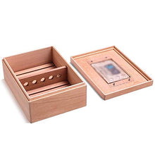 SMEJS Scatola di Legno di Cedro Non Dipinto alcoholized Scatola di Legno massello Cigar Humidor del Sigaro può Contenere 50 - Scatola di sigari Scatola di sigari