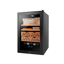 BLLXMX Humidor Armadio, Struttura Autoportante con Porta in Vetro, Controllo Dell'umidità 60% -80% 11-22 Gradi di Controllo della Temperatura