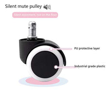 Sedia Gaming Ergonomic Piedini in Nylon, Sedia Gaming con Poggiapiedi, Sedia da Gioco Grande e Alta per Adulti, E-Sports Sedie da Gaming,Nero