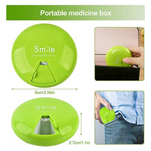 Portapillole Settimanale Contenitore per Pillole a Disco Rotante a 360 ° Dispenser di Pillole Settimanale Portatile 2 Pezzi