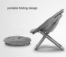 Grande Sedia per Adulti lunare |Sedie Pieghevoli da Giardino |Sedie a Sdraio all'aperto |Sedie da Patio, Supporto 120 kg, Non Coperchio di Cotone Rimovibile (Color : Red)