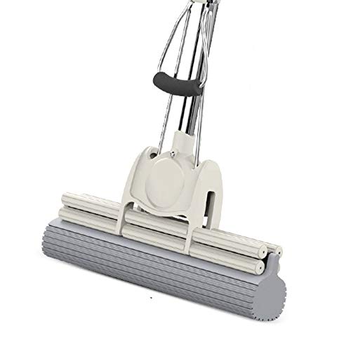 SSAYY Spray Mop Mop di Plastica Multiuso in Cotone in Acciaio Inossidabile Rullo di Spremitura Lavaggio A Mano Senza Acqua Mop per Pulizia del Pavimento