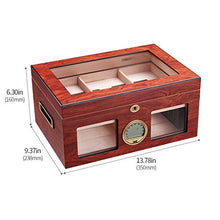 XZJJZ Legno di Cedro Cigar Humidor Idratante Box Gabinetto di Grande capienza Fit 100 Double Layer Cigar Humidor Scatola