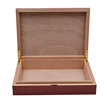 JKCKHA 10 Installato Rosso Ciliegia Mogano umidificatore for sigari imballaggi in Legno Box