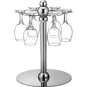 Wine Glass Rack Chrome Tone Metallo Forte E Robusto Wine Glass Supporto del Basamento per Kitchen Ba
