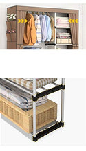 Combinazione di Moda Armadio Telaio in Acciaio Anti-Polvere Non Tessuto. Facile da smontare -Max Home (Colore : 4)