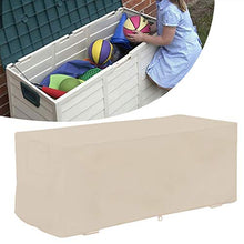Ladieshow Coperchio della Scatola del Ponte, Copertura della Scatola del Ponte Impermeabile a Prova di UV da Giardino Copertura Protettiva della Scatola di immagazzinaggio 123x62x55cm(Beige)