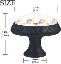 Triangolo Geometrico Pomelli per Porta Set di 4 Pomelli per Mobili Manopole per Cassetti Cucina Armadio Vetro