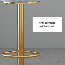 FACC Sgabelli da Bar Regolabili, Sgabello da Bar Girevole, Sgabelli Bar Metallo, Gambe in Metallo Dorato, Altezza Regolabile da 65 A 80 Cm, Perfetto per Sala da Pranzo E Soggiorno