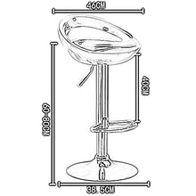 WHOJA Sgabelli da bar Semplicità moderna Sgabello alto Mobili da bar cornice metallica Sedia da cucina Elevando rotativo Peso del cuscinetto 150 kg Altezza regolabile 60-80 cm Sgabelli da bar Sedie Se