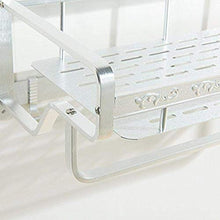 L-YINGZON Asciugamano Rack, A parete rail Bagno cremagliera Bagno cremagliera Rack appendiabiti Bagno ciondolo hardware cremagliera igienica rack di stoccaggio in alluminio spazio rack bagno cremaglie