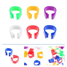 Cabilock 200Pcs Anelli di Piccione Vuoti Anello Colorato Piede Anello Gestione degli Uccelli Piccione Anello di Quaglia Strumenti di Alimentazione degli Animali Colorati