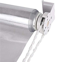 Trasparente Kit Tenda A Rullo, 20mil Di Spessore Schermo In Plastica Resistente Alle Intemperie Installazione Senza Pugno Per Interni Ed Esterni, Finestre Del Balcone