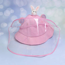 PRETYZOOM Cappellino per Bambini Visiera Trasparente Visiera Protettiva Visiera Protettiva Anti Sputo Anti Nebbia Visiera Cappello per Cucina per Bambini Forniture Esterne (Coniglio Rosa)