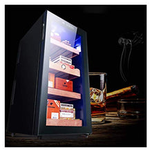 BUDBYU Touch Screen dell'umidificatore dell'Armadio Elettrico del Sigaro per Controllare la Temperatura e l'umidità Scaffale di Legno di Cedro 360 & DEG; Raffreddato ad Aria per Bar o Ufficio a casa