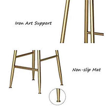 Zhangmeiren Sgabello Alto Moderno Sgabello da Bar Dorato Schienale Sedia da Pranzo Sedia da Bar Caffetteria Lounge Chair