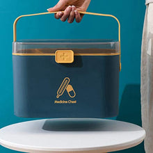 Cabilock Scatola di Pronto Soccorso Scatola di Immagazzinaggio della Medicina di Sicurezza Scatola di Chiusura a Doppio Strato Scatola di Medicinali per Cosmetici Custodia per La Famiglia