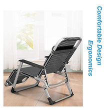 Lounger Materassino per Lettino Prendisole per Anziani Alti con Cuscino Cuscino per Lettino Sauna Lettino Extra Largo per Sdraio da Giardino,Nero