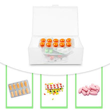 HEALLILY Contenitore per Pillole 3 Pezzi Scatola per Medicinali Scatola per Pillole in Plastica per Vitamine Pillole Grandi E Piccole E Farmaci Perfetti per I Viaggi All'aperto
