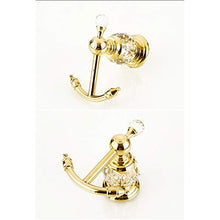 Gancio bagno cucina Ganci porta asciugamani da cucina in ottone antico Ganci porta accappatoi in cristallo di lusso Accessori da parete Appendiabiti Appendiabiti Appendiabiti Doppi ganci Gancio per as
