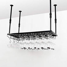 YWYW Wine Bar Bar Wine Glass Rack Hanging Wine Glass Bar Hanging Creativo Europeo Portabottiglie da Vino Portabottiglie Industriale da Parete (Dimensioni: 120 * 35 cm)
