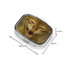 Contenitore portatile in metallo per pillole per pillole e pillole per gatti, per contenere pillole quotidiane e viaggiare.