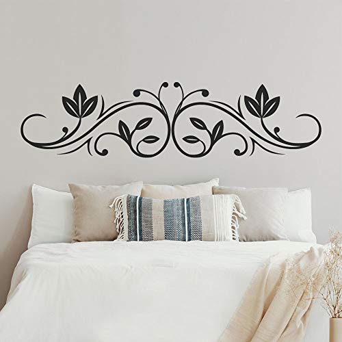 T-MK319 - Adesivi per testiera del letto, 35 x 140 cm, colore: Nero