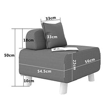 Chengzuoqing-Home Divano Pigro Divano Moderno Lazy Small Sofa Simple Sofa for Living Room Interno ed Esterno (Colore : Verde, Dimensione : 56 * 54.5 * 50cm)