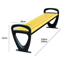 Panchina da Giardino panchina da Giardino, Sedia Lounge da terrazza con braccioli, Sedili da Cortile Resistenti alla corrosione con Struttura in Metallo, Adatto per Portico, Cortile, Piscina