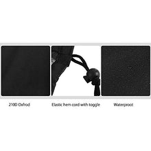 Beenle-Icey Fodera protettiva per sedia da giardino Oxford 420D impermeabile per proteggere sedie da vento / raggi UV / polvere / foglie 114 x 85 x 65 cm (nero)