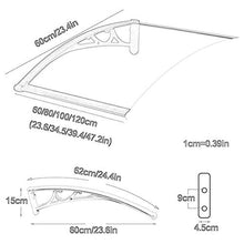 WXQ Tenda da Veranda Pensilina Alveolare Pensilina Tettoia Modulabile, Pensilina Veranda Veranda Resiste alla Corrosione Riparo for Veranda da Esterno Facile da Installare