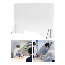 ZXLIFE@@ Protezione Schermo Starnuto per Bancone, Schermo in Plexiglass 40 * 40 Cm Area Reception in Acrilico Trasparente per Bancone, Banco Reception con Finestra di Transazione