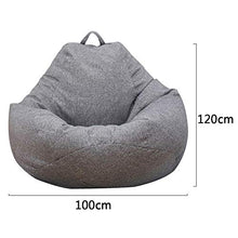 QCBC Divano Classico Sacchetto di Fagioli, Sedia a Sdraio Lettino per Adulti e Bambini, 100x 120 cm