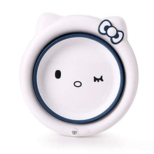 weichuang Lavabo Bambini Pieghevole Lavabo Fumetto Due Orecchio Portatile ispessite Mini bacinella di plastica Lavabo (Color : Blue)