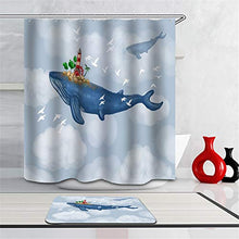 LIYAN Combinazione Bagno. Immagini Chiare E Colori Vivaci Rendono Il Tuo Bagno Pieno di Vita. Accessori da Bagno. Balena nel Cielo.