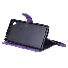 Bear Village Cover Sony Xperia Z5, Custodia Premium Flip Custodia per Sony Xperia Z5, Custodia con Porta Carte e Chiusura Magnetica, Viola