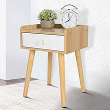 Hyjgjzjh - Comodino per camera da letto, cassetto, mobiletto da comodino (colore legno) semplice e moderno