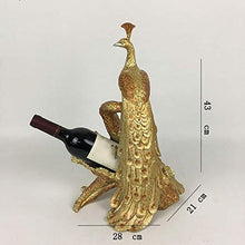LCSD Scaffale per Vino Resin Crafts Gold Home Exquisite Peacock Wine Rack Rack di Vino di Alta qualità E Atmosfera