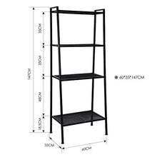 LYM &ripiano di stoccaggio Libreria, scaffale Scala Floreale mensola portaoggetti mensola Bagno scaffale Metallo scaffalatura Balcone -4 Strati Scaffale di Finitura