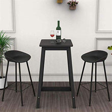 LWW Sedie, Iron Bar Chair Sgabello Alto Pp Sedile Soggiorno contatore sedia del ristorante Tempo libero Non Slip-Rinforzo tavolo e sedia pratica,Height65cm