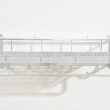 L-YINGZON Asciugamano Rack, A parete rail Bagno cremagliera Bagno cremagliera Rack appendiabiti Bagno ciondolo hardware cremagliera igienica rack di stoccaggio in alluminio spazio rack bagno cremaglie