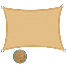 Vela Rettangolare Ombreggiante Ombreggiante Tenda A Metri Protezione Raggi Uv Per Esterni Vela Quadrata Impermeabile E Resistente Per Terrazza Campeggio Giardino ( Color : Sand , Dimensione : 3.5x5m )
