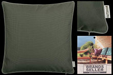 Cuscino decorativo da esterno e da giardino, con imbottitura, in tinta unita, resistente alla sporcizia e impermeabile, con chiusura lampo, dimensioni: 45 x 45 cm
