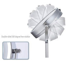 ADSE Specchio per Trucco da toeletta con 1x / 5X, Specchio ingranditore Girevole a 360 °, Specchio da Bagno con Stile Simile al Cristallo