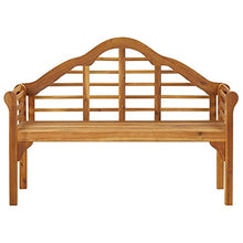 vidaXL Legno Massello di Acacia Panchina da Giardino a 2 Posti Panca Sedile